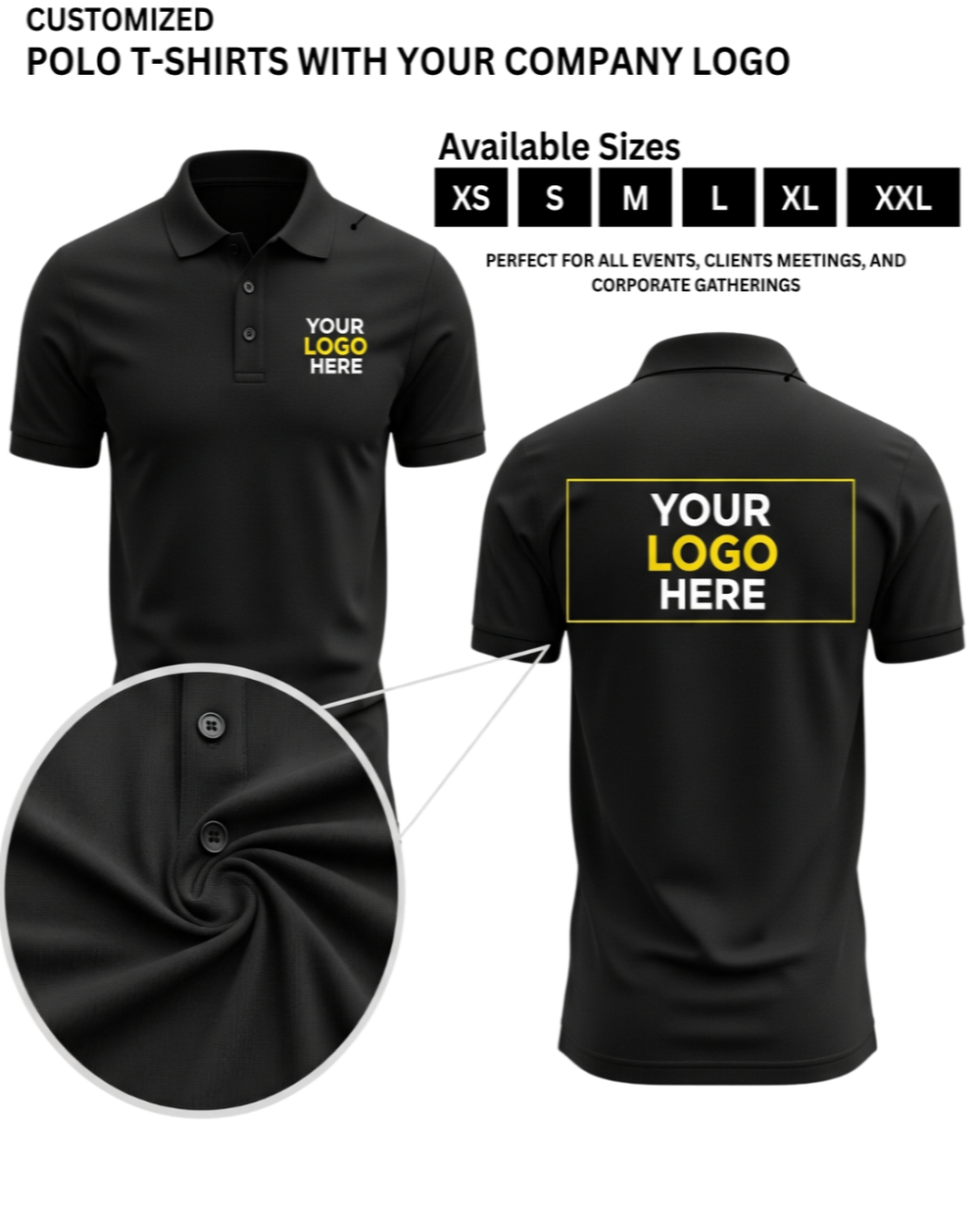 Customized Polo T-Shirt With Your Company Logo Order Logo Printed Tees  NAUTICON