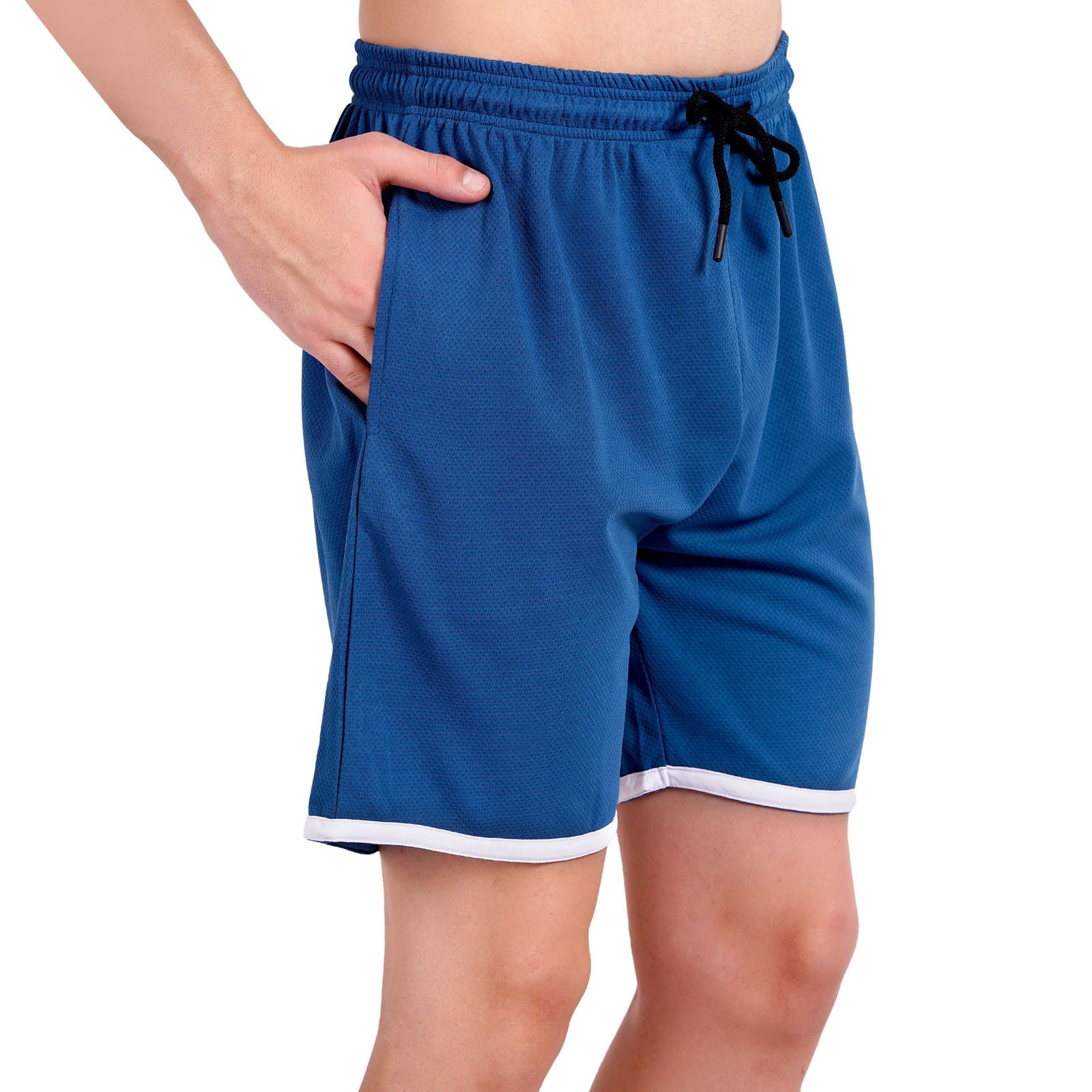 NAUTICON Men Round Neck t-Shirt and Shorts Co-Ord Set Blue - NAUTICON WEARABLES