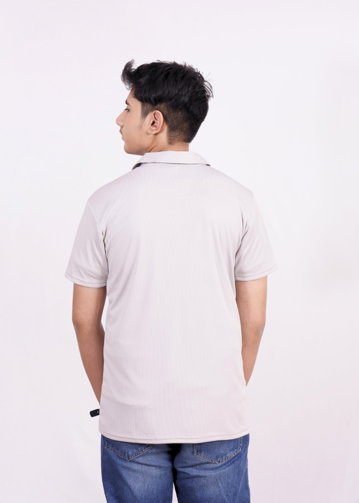 NAUTICON POLO T-SHIRT LIGHT GREY - NAUTICON WEARABLES