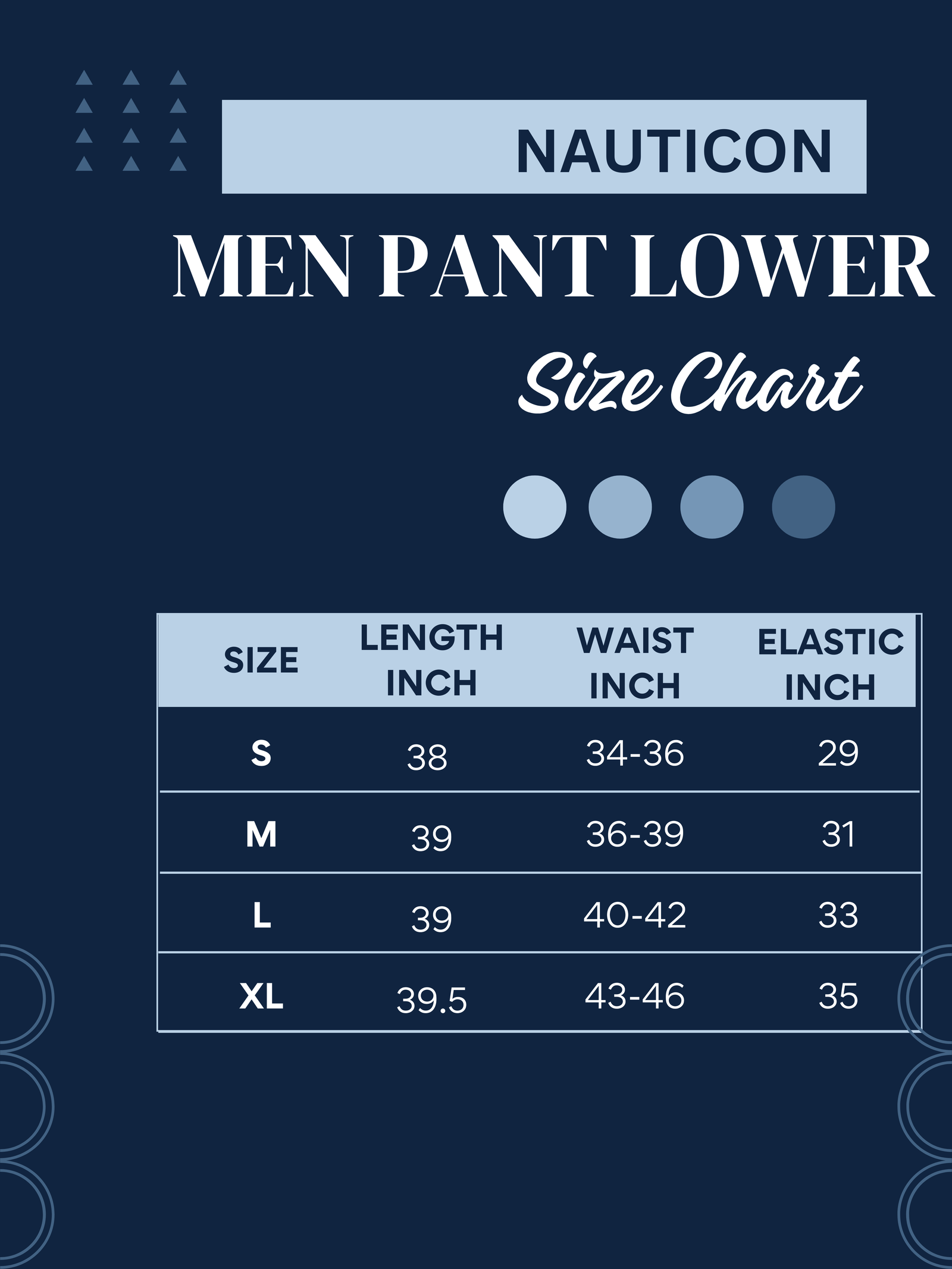 Pant Lowers For Men Deep Atlantic Blue - NAUTICON WEARABLES