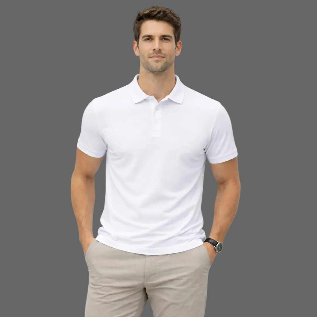 WORK POLO WHITE
