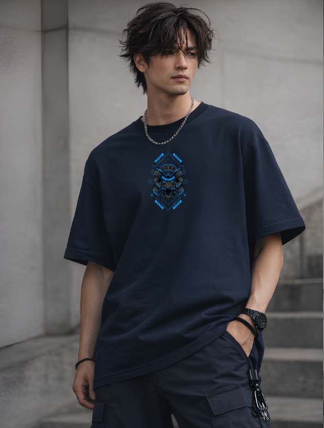 MOVE NEON SAMURAI OVERSIZED - NAVY BLUE
