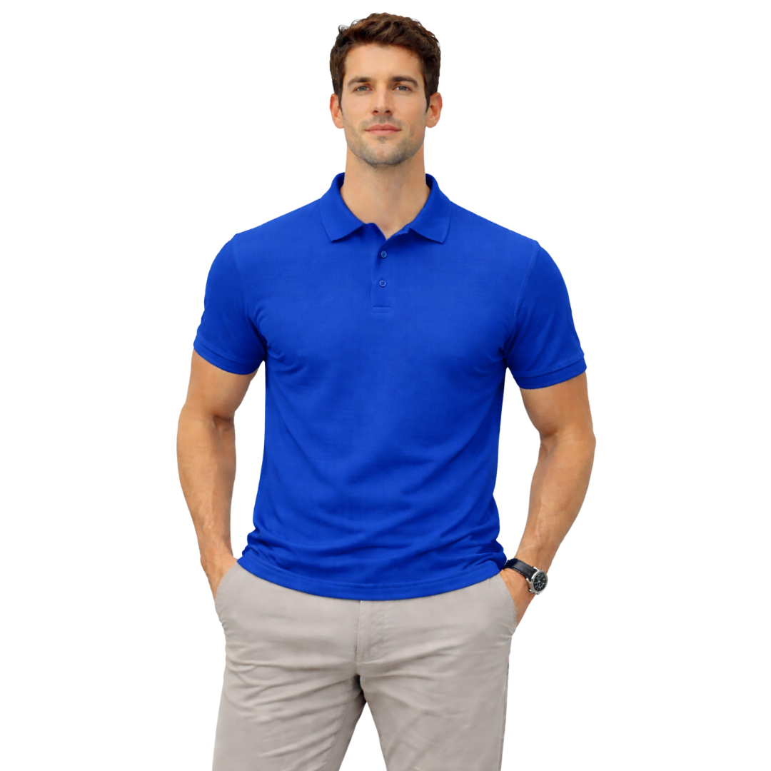 Polo T-Shirt - Royal Blue - WORK MAX