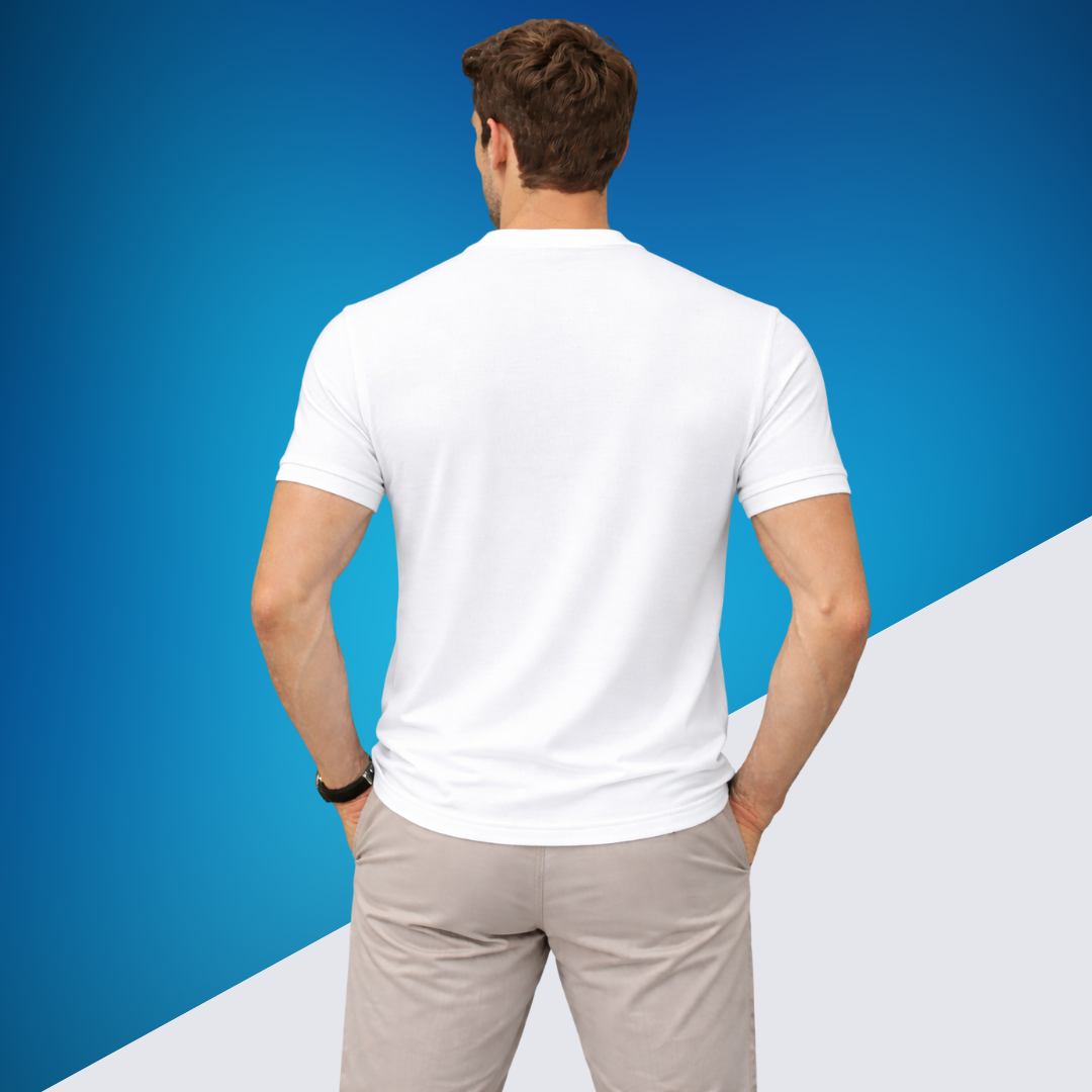 Premium Cotton Lycra Round Neck T-Shirt - MOVE FLEX