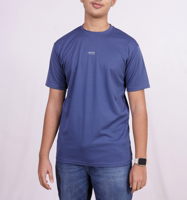 NAUTICON Premium Polyester Crew Neck Blue