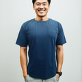 Nauticon Crew Neck T-Shirt for Men – Navy | Soft Cotton-Lycra Blend