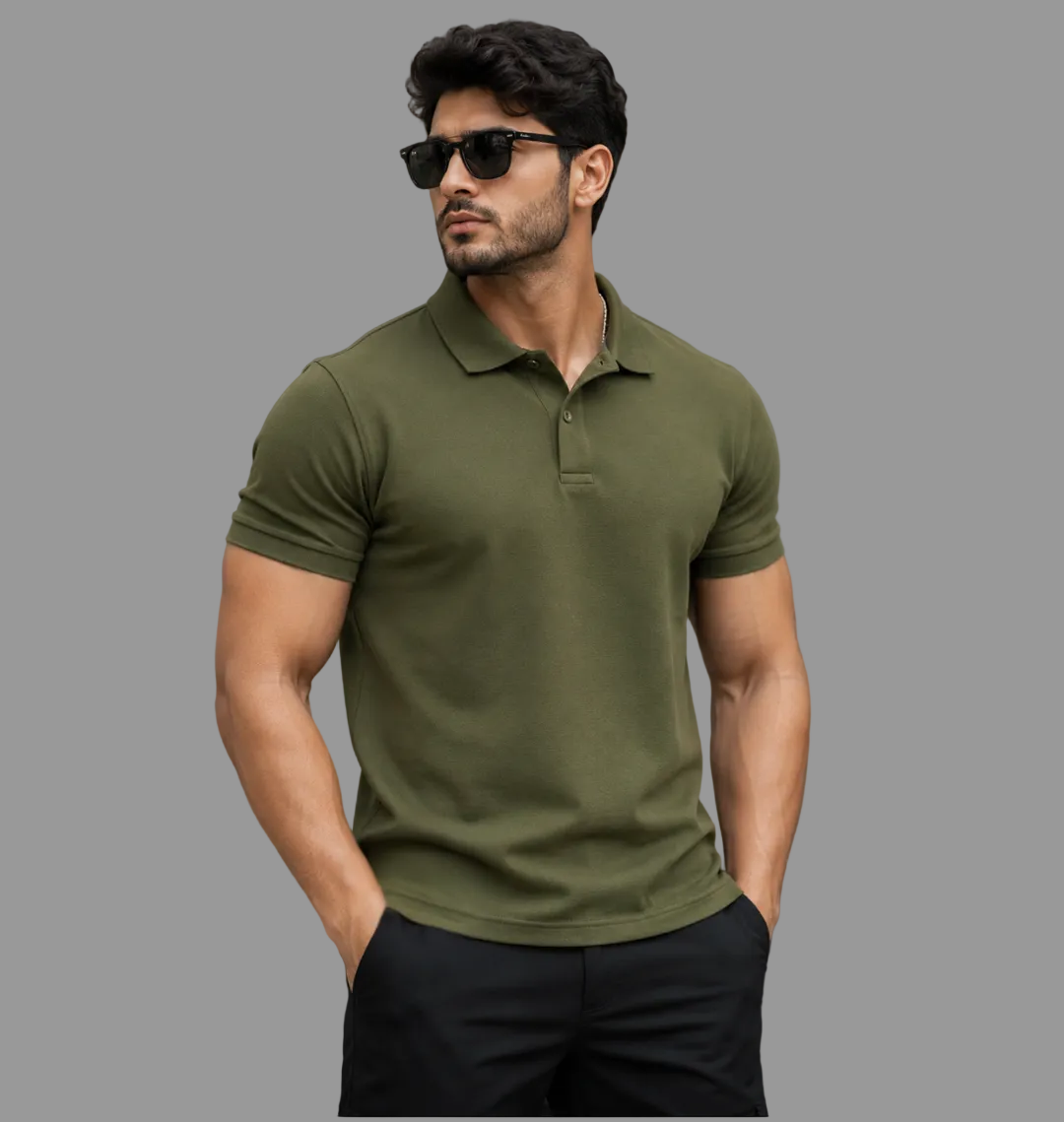 WORK POLO OLIVE