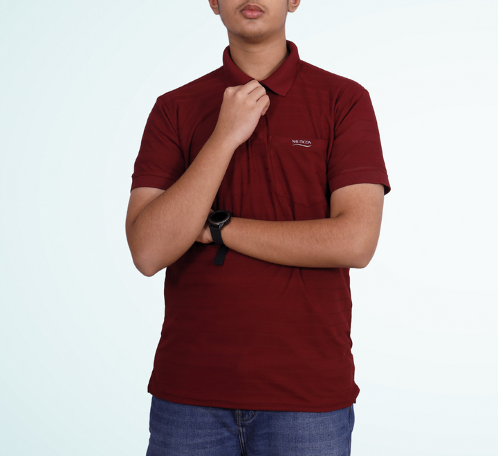 NAUTICON POLO T-SHIRT MAROON