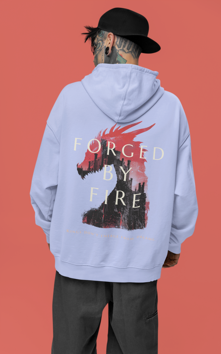 Men's Oversized Custom Hoodie in Perano Color