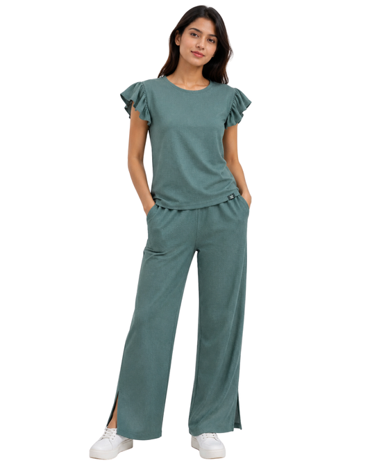 Co-ord Set Looper JC – Sea Green