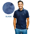 Nauticon Summer Blade Jacquard Polo T-Shirt for Men – Navy