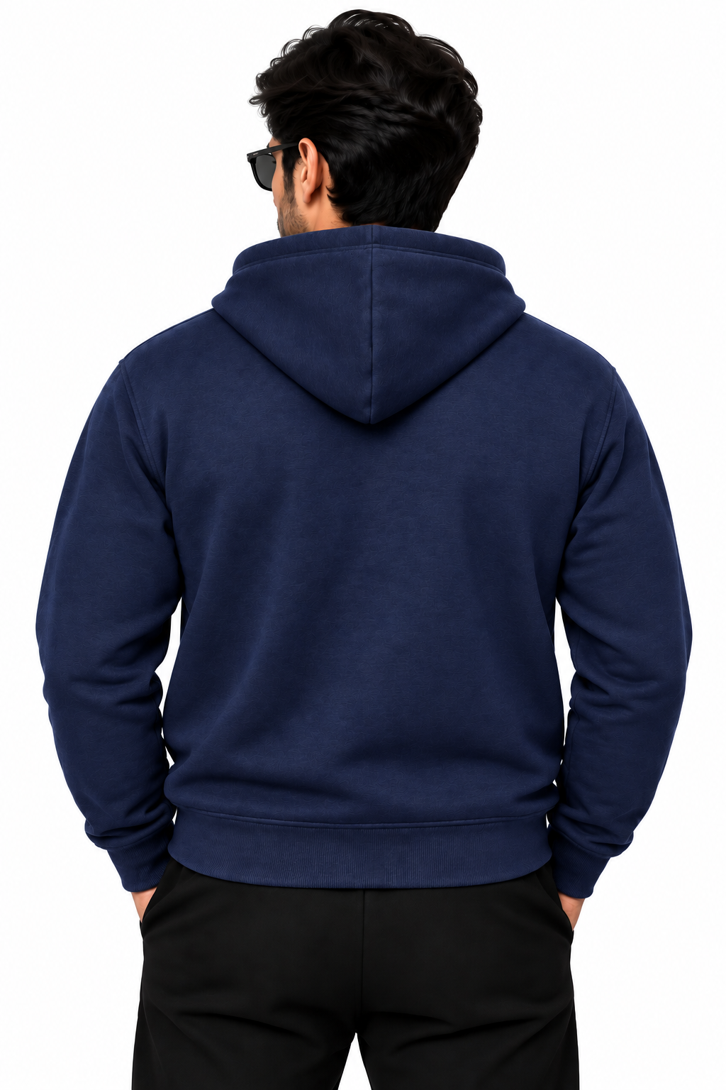NAUTICON PREMIUM ZIPPER HOODIE MEN IN NAVY