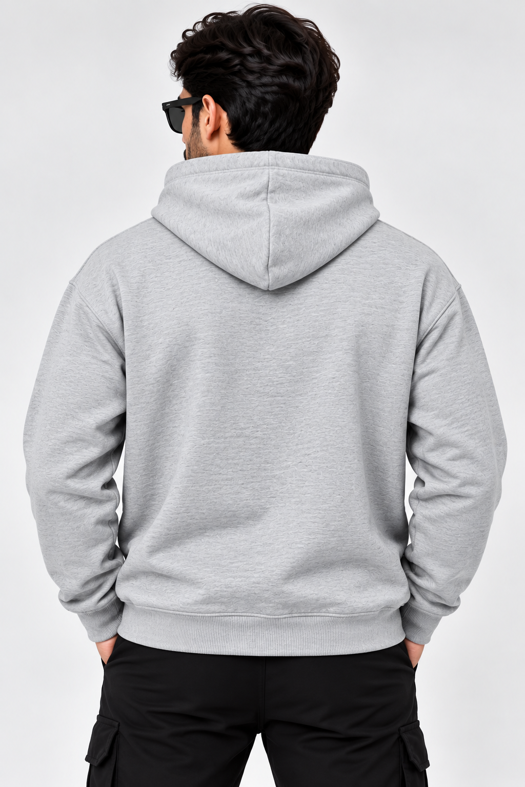 NAUTICON PREMIUM HOODIE MEN IN LIGHT GREY MELANGE