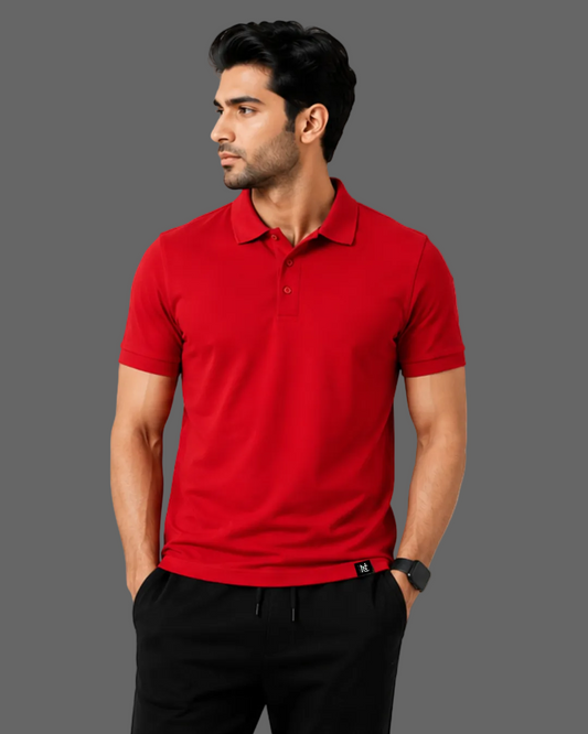 WORK POLO RED