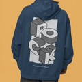 Men's Oversized Custom Hoodie in Cloud Burst Color - NAUTICON WEARABLES