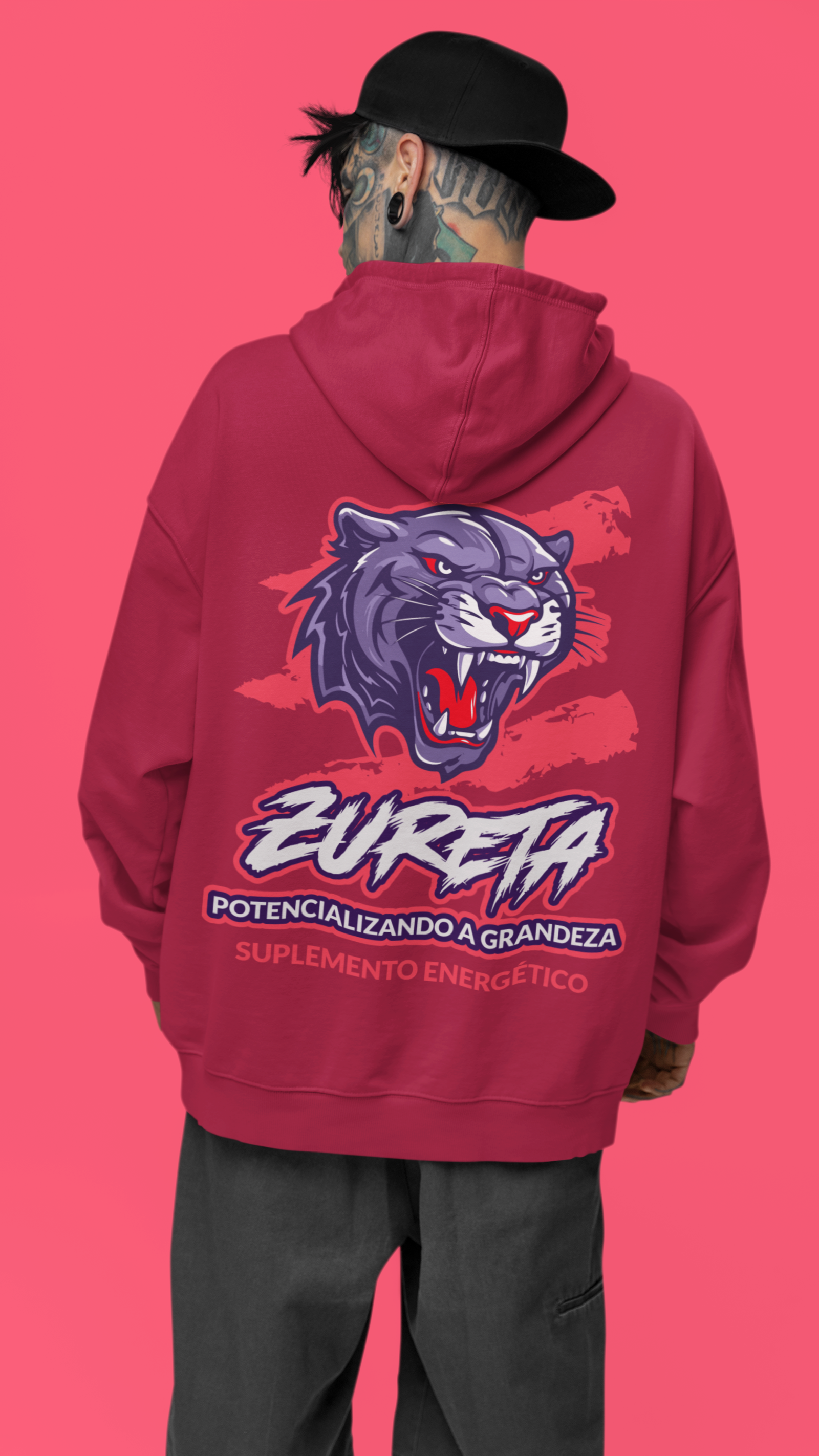 Men's Oversized Custom Hoodie in Tamarillo Color - NAUTICON WEARABLES