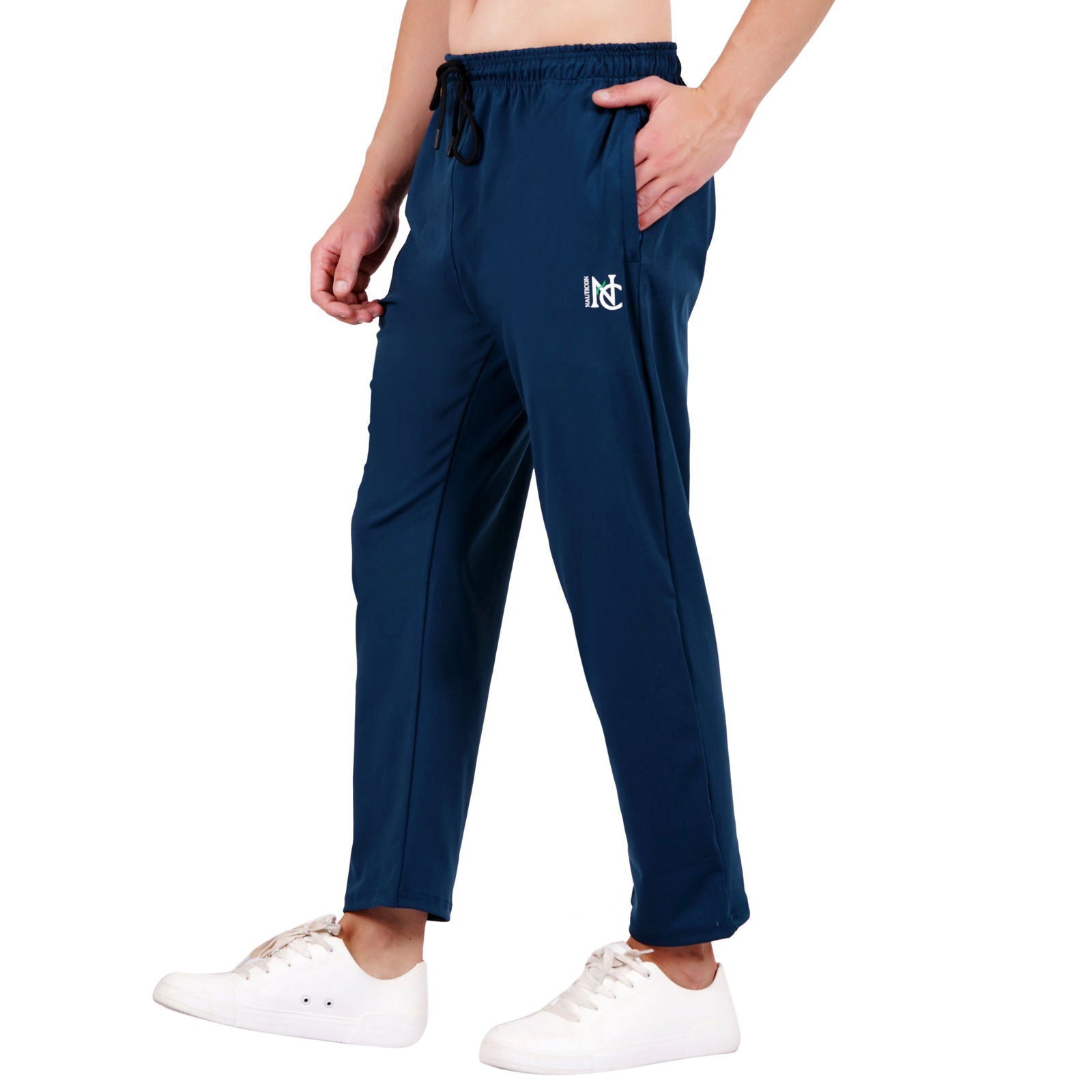 NAUTICON Men Air Force Blue Solid Regular Fit Lower - NAUTICON