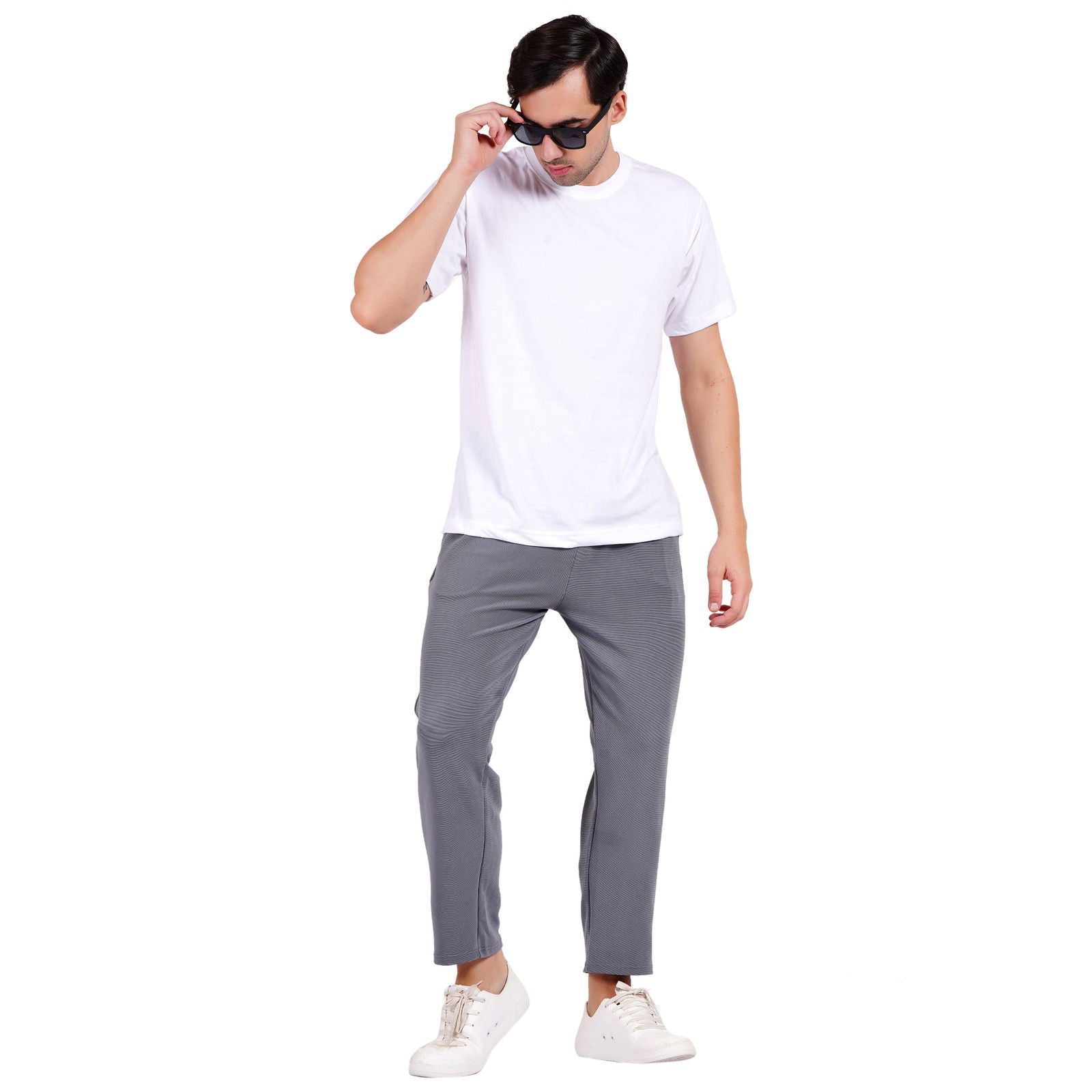NAUTICON Men Grey Solid Regular Fit Lower - NAUTICON