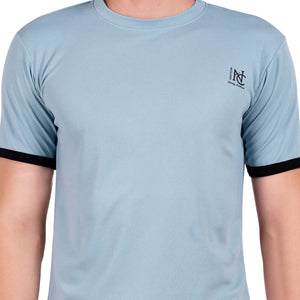 NAUTICON Men Round Neck t-Shirt and Shorts Co-Ord Set Sea Green - NAUTICON