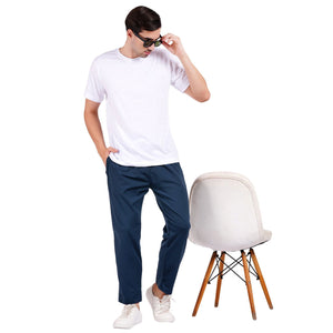NAUTICON Men Teal Blue Solid Regular Fit Lower - NAUTICON