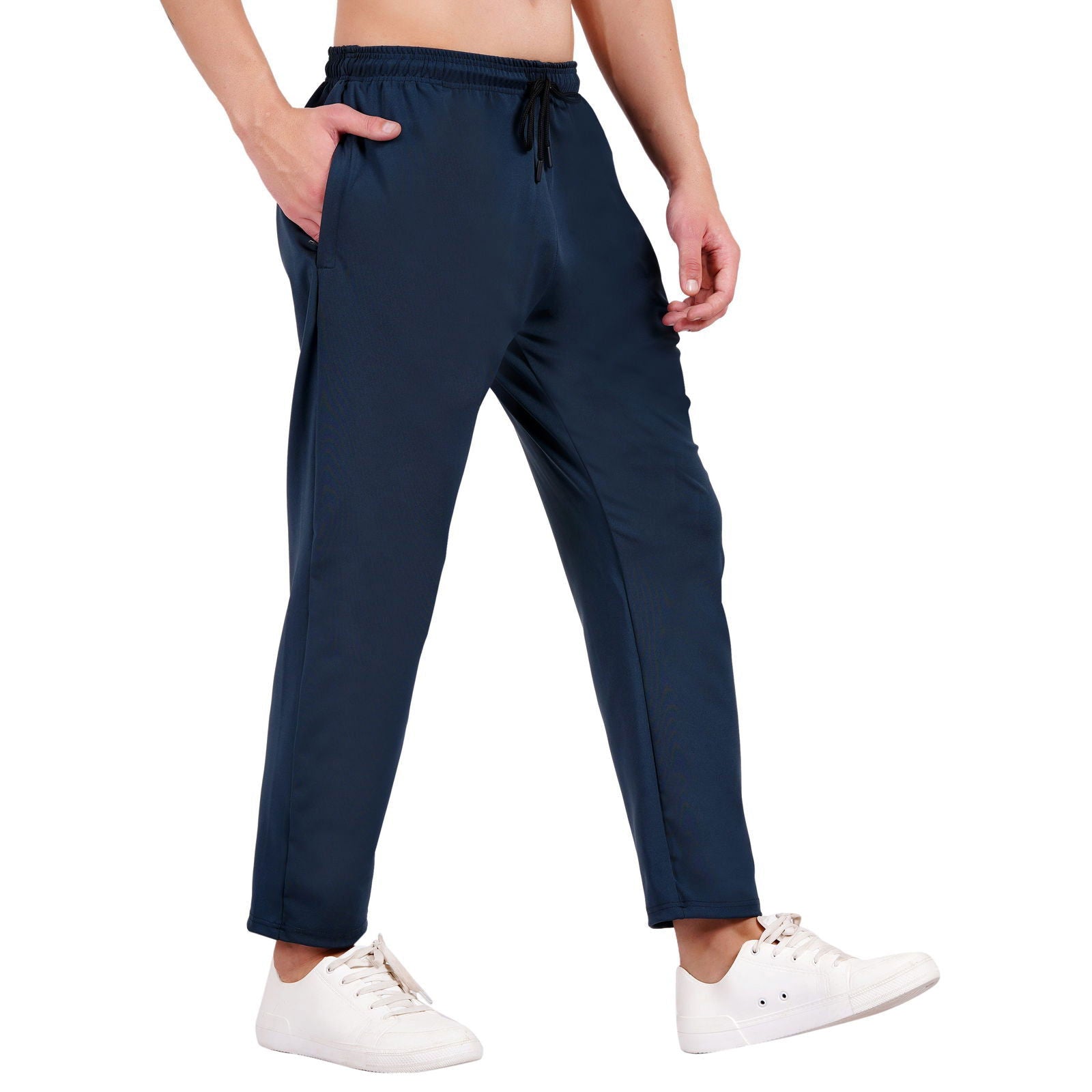 NAUTICON Men Teal Blue Solid Regular Fit Lower - NAUTICON