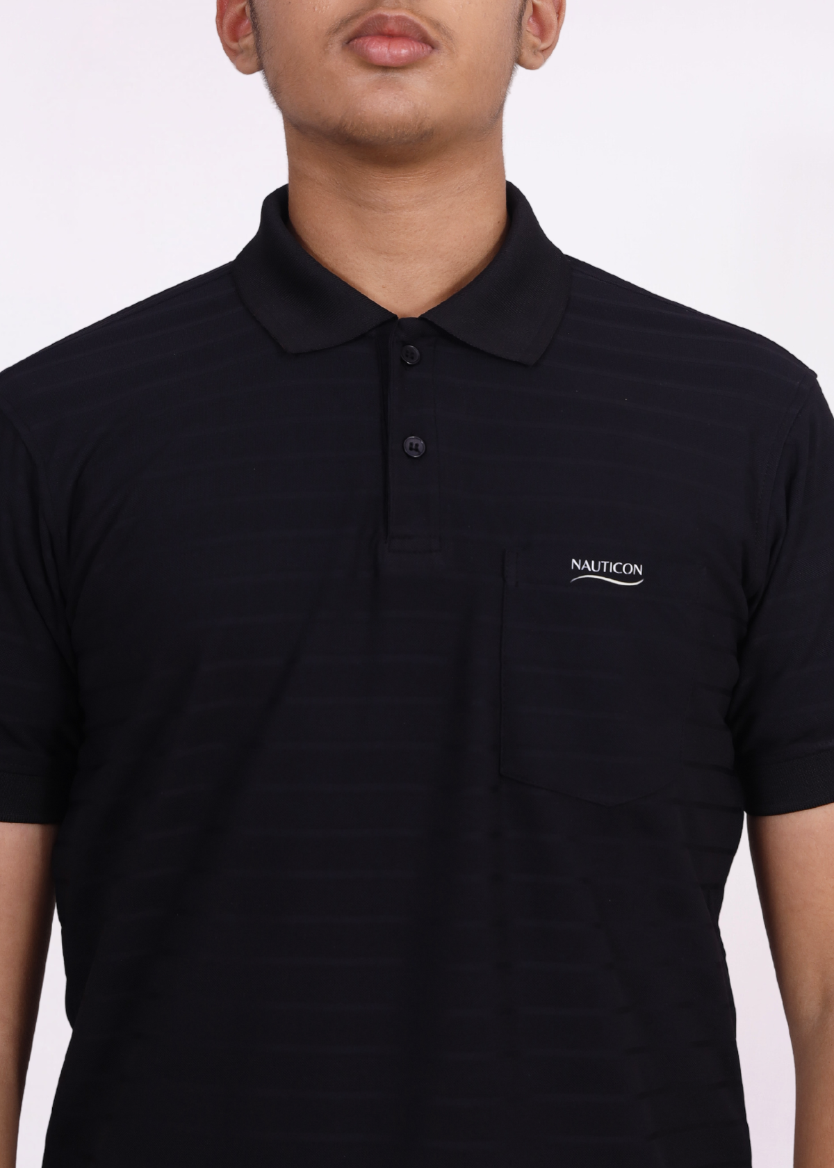 NAUTICON POLO T-SHIRT BLACK - NAUTICON