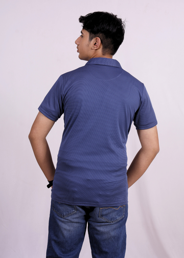 NAUTICON POLO T-SHIRT BLUE - NAUTICON WEARABLES