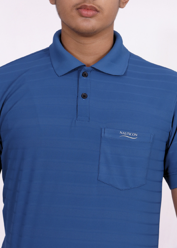 NAUTICON POLO T-SHIRT BLUE - NAUTICON WEARABLES