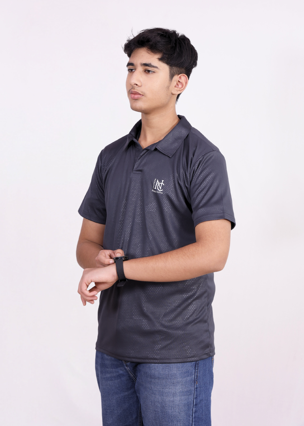 NAUTICON POLO T-SHIRT GREY - NAUTICON