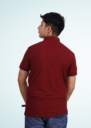 NAUTICON POLO T-SHIRT MAROON - NAUTICON