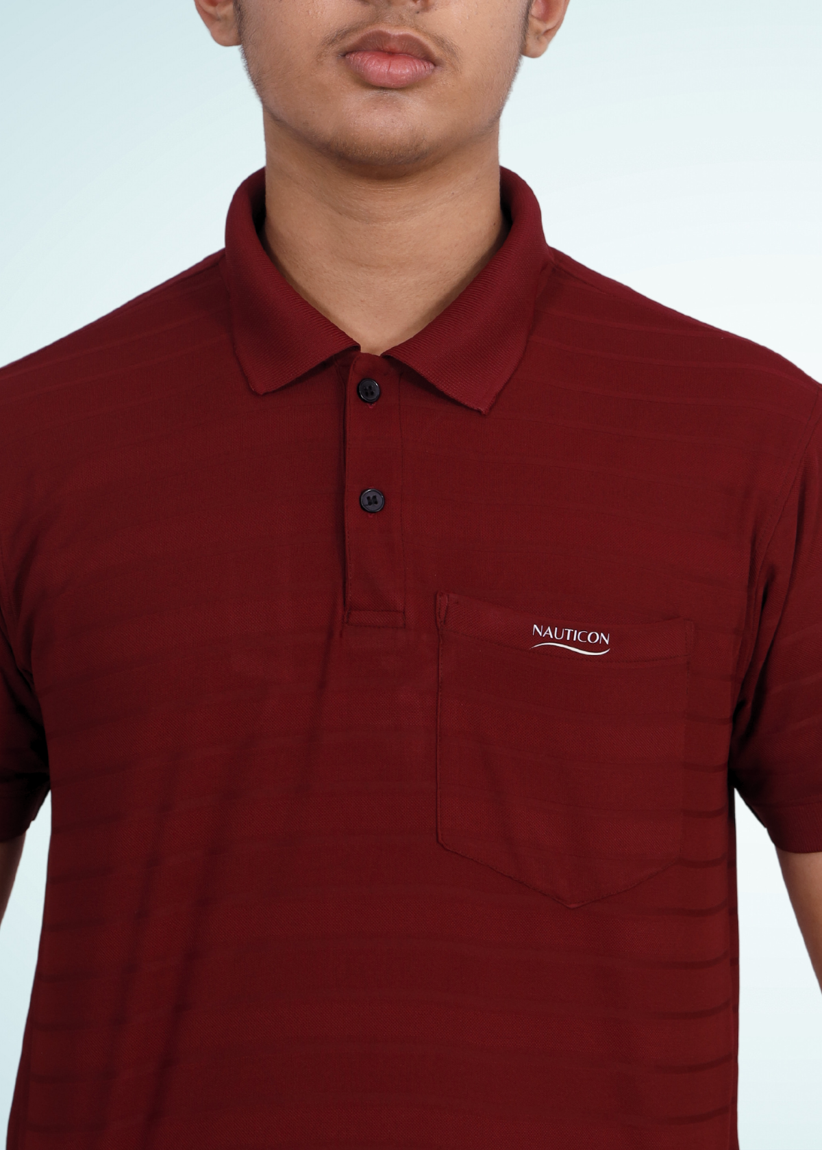 NAUTICON POLO T-SHIRT MAROON - NAUTICON WEARABLES