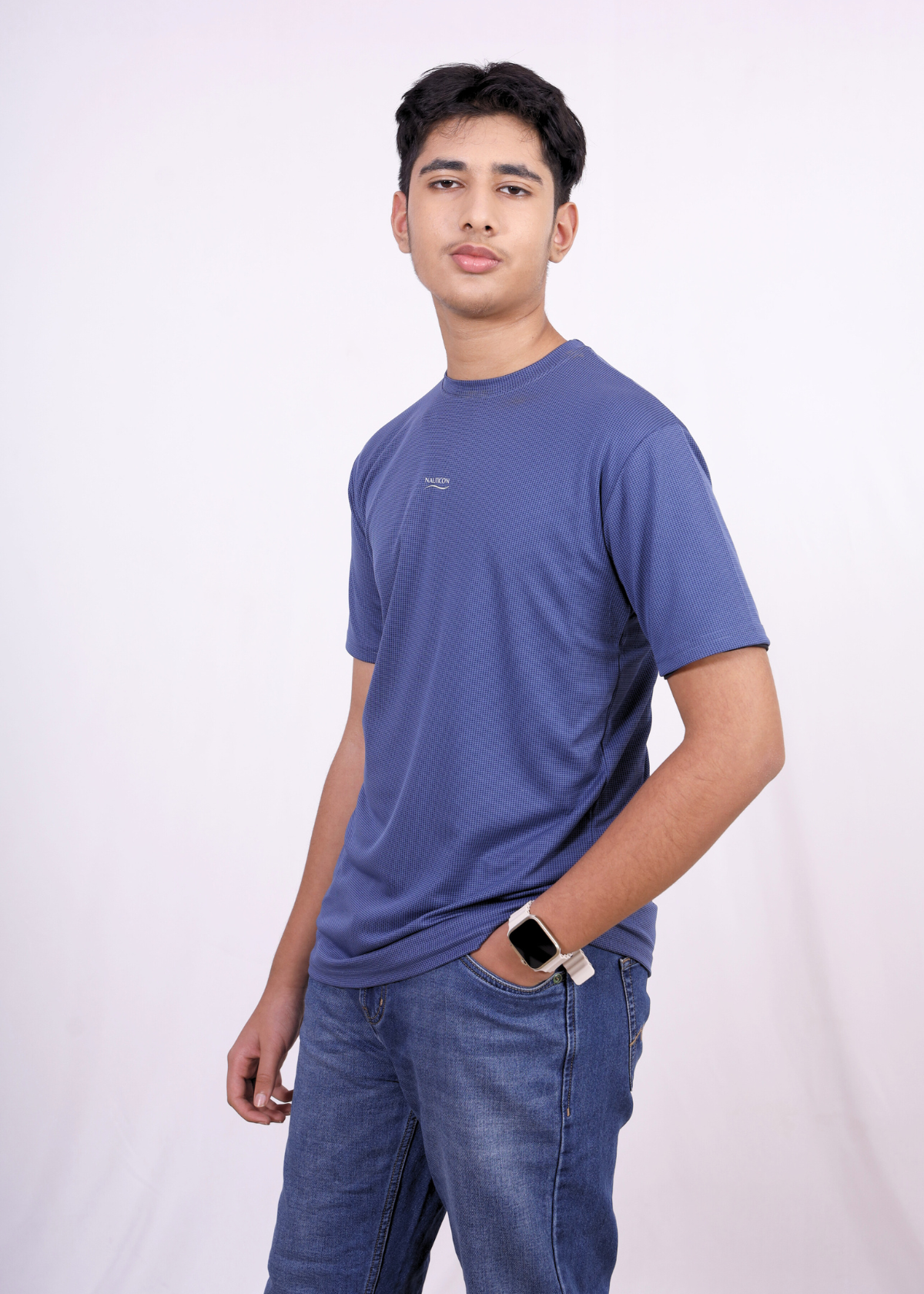 NAUTICON Premium Polyester Crew Neck Blue - NAUTICON
