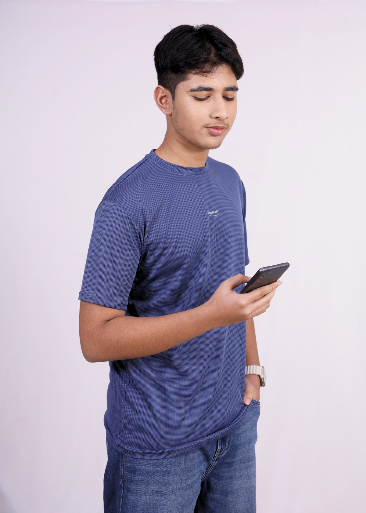 NAUTICON Premium Polyester Crew Neck Blue - NAUTICON WEARABLES