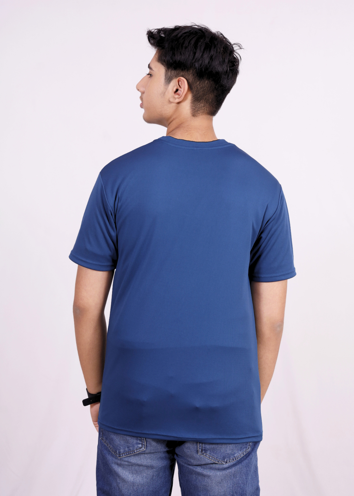 NAUTICON Premium Polyester Crew Neck T-Shirt Blue & Teal Green - NAUTICON WEARABLES
