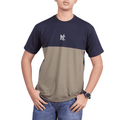 NAUTICON Premium Polyester Crew Neck T-Shirt Navy & Olive - NAUTICON WEARABLES