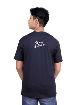 NAUTICON Premium Polyester Crew Neck T-Shirt Navy & Olive - NAUTICON WEARABLES