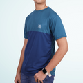 NAUTICON Premium Polyester Crew Neck T-shirt Teal Green & Blue - NAUTICON WEARABLES