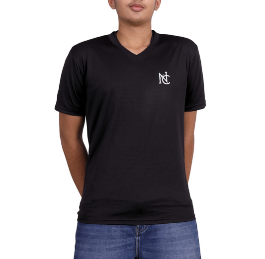 NAUTICON Premium Polyester V- Neck Black - NAUTICON WEARABLES