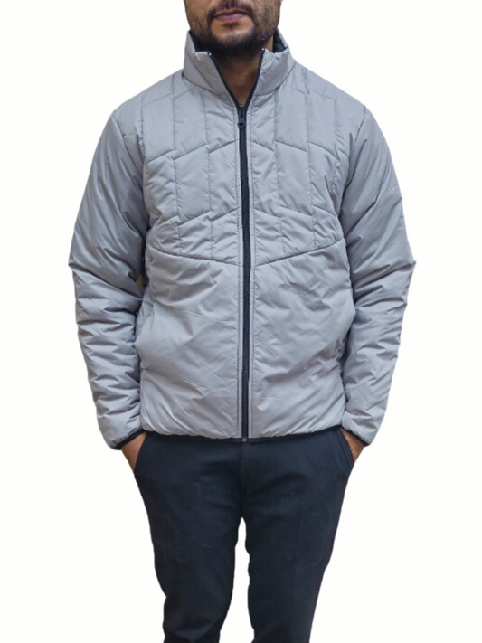 NAUTICON Reversible Jacket Without Hood With Sleeve For Men Dark and Light Grey - NAUTICON WEARABLES