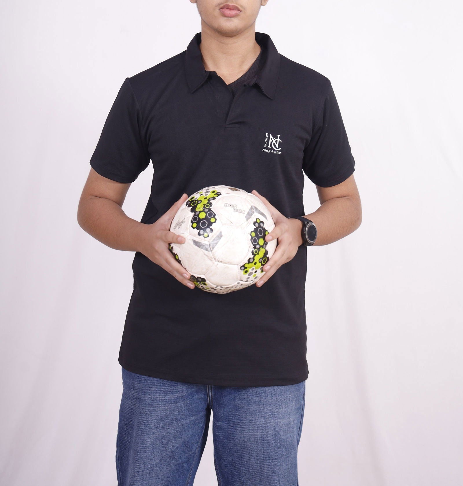 NAUTICON SOLID T-SHIRT BLACK COLLAR - NAUTICON
