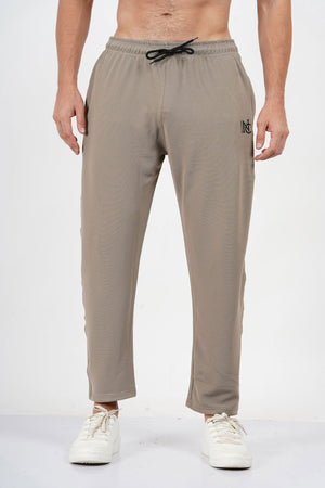 NAUTICON Solid Relax Fit Trackpants For Men Light Brown - NAUTICON