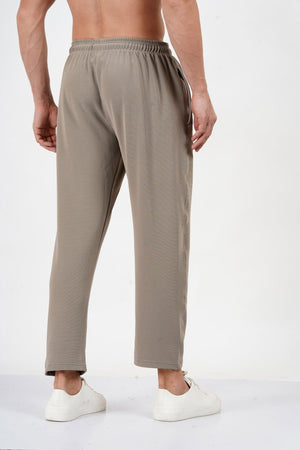 NAUTICON Solid Relax Fit Trackpants For Men Light Brown - NAUTICON