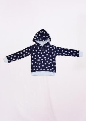 NAUTICON Stars Printed Perfect Pair Co-ord Set for Kids/Navy Blue - NAUTICON