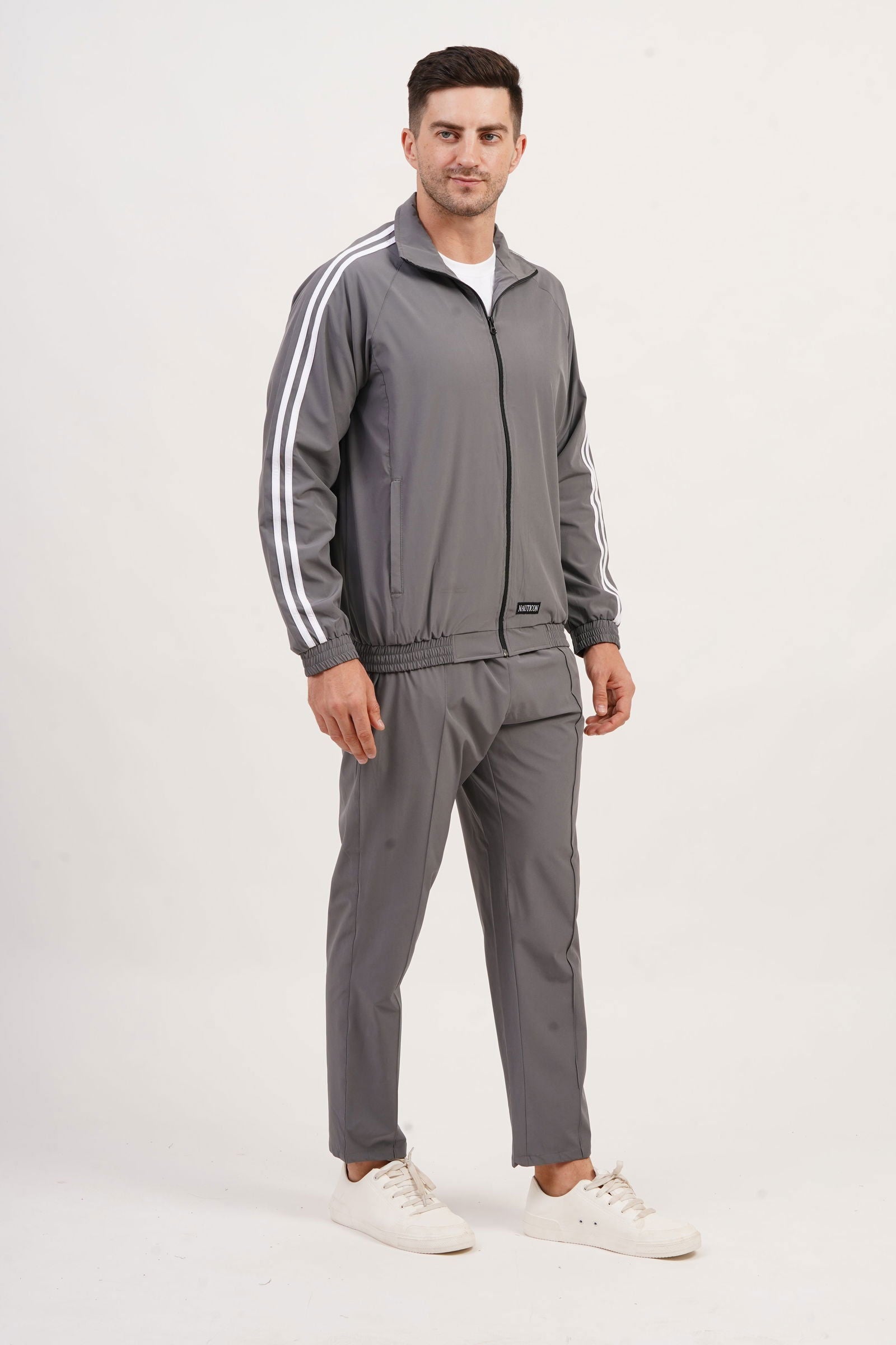 NAUTICON Tracksuit Set For Men - Grey - NAUTICON