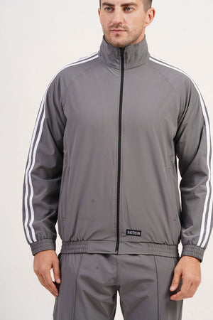 NAUTICON Tracksuit Set For Men - Grey - NAUTICON