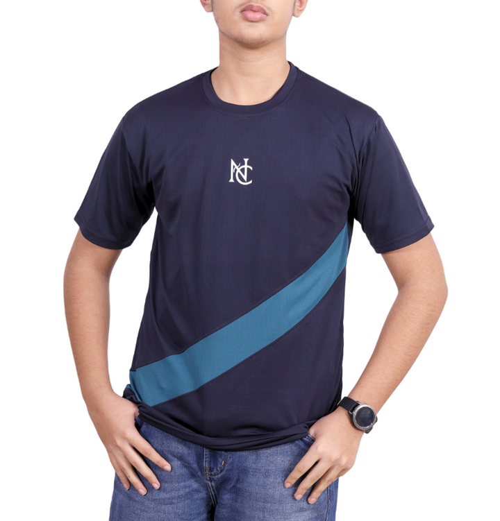 NAUTICON Premium Polyester Crew Neck Navy Blue