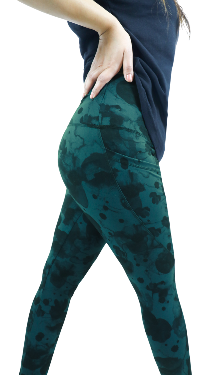 Nauticon Comfy Women’s Lycra Yoga Pants for Every Session/Dark Green - NAUTICON WEARABLES