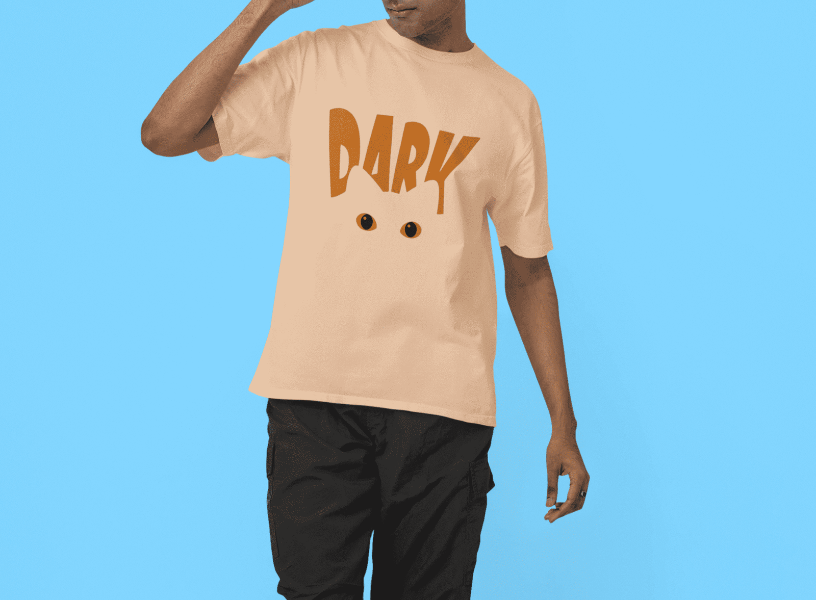 Nauticon Dark Printed Men’s Regular Cotton T-Shirt /Beige - NAUTICON WEARABLES