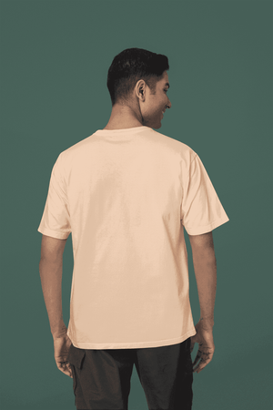 Nauticon Dark Printed Men’s Regular Cotton T-Shirt /Beige - NAUTICON WEARABLES