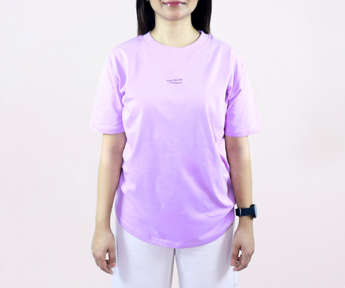 Nauticon Effortlessly Stylish Women’s Cotton Printed T-Shirts/Lavender - NAUTICON WEARABLES